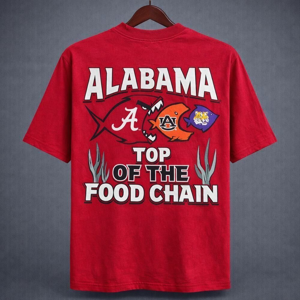 VTG University of Alabama Crimson Tide SEC Top of Food Chain Shirt T-Shirt XL